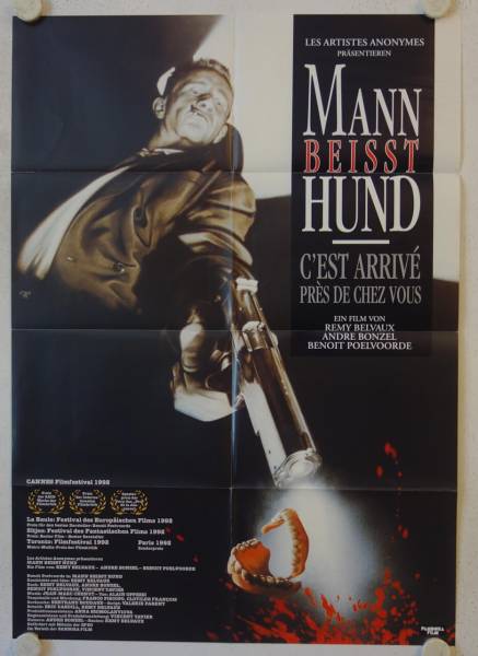Man bites Dog original release german movie poster